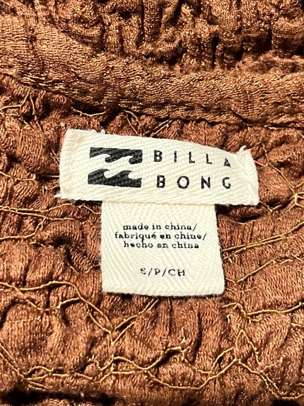 Billabong Flower Hour Cutout Dress Brown - Picture 6 of 6